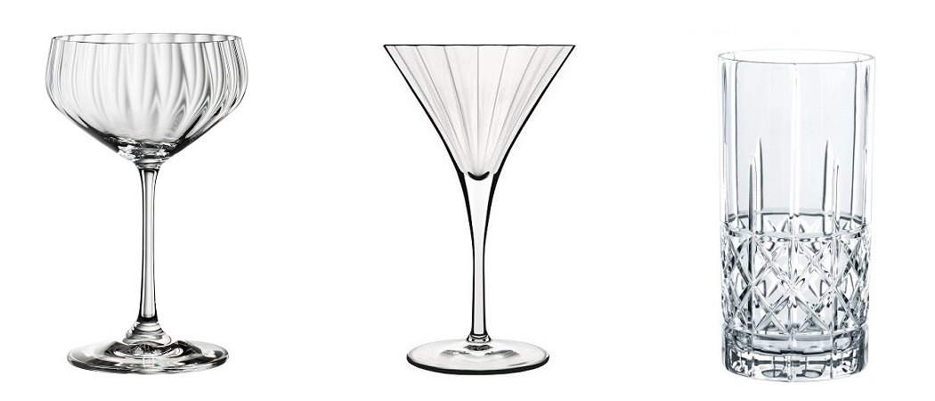 Champagne, Martini glass, Highball glass